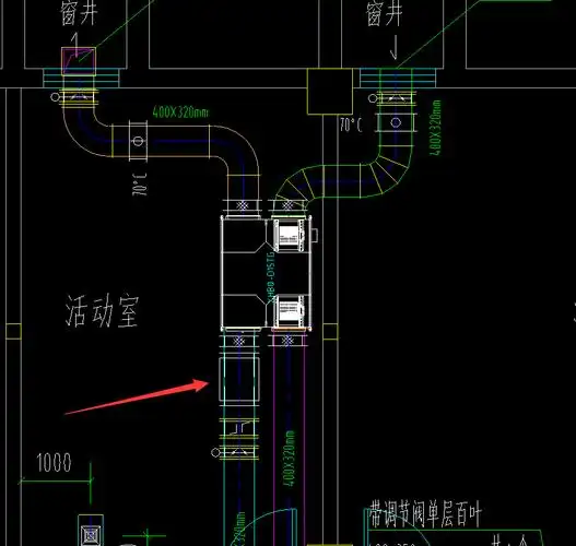 通风管道新风换气机出来之后是什么设备啊,画箭头那个,有大神知道吗