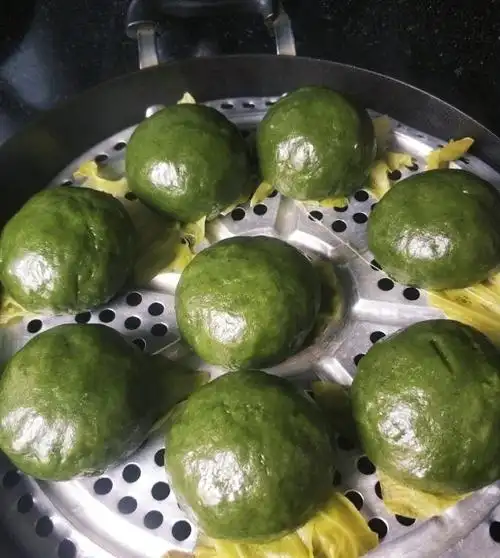 【艾叶咸青团(豆腐猪肉馅)的做法步骤图】见素_k28x_下厨房