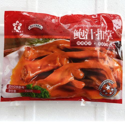 雨良鲍汁扣掌鲍汁浓郁鸭掌花菇鹅掌酒店卤菜爽口半成品750g/10只
