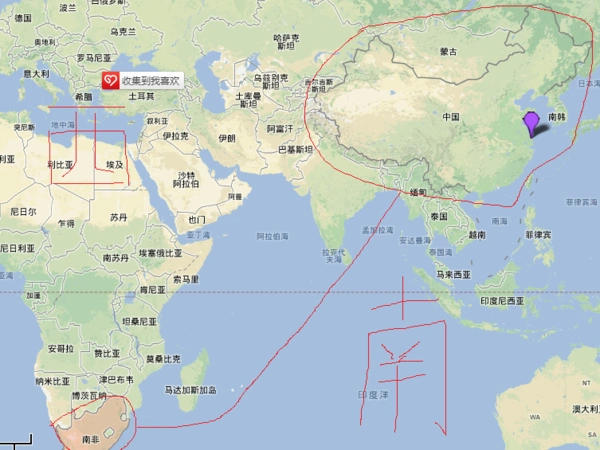 南非在中国的什么位置