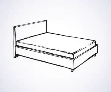 床.矢量绘图照片