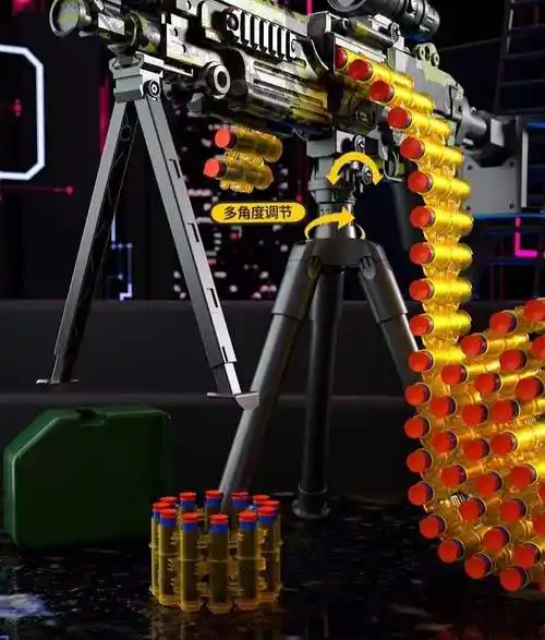 星控智能儿童玩具枪m249轻机枪大菠萝手自一体抛壳软弹枪电动连发男孩