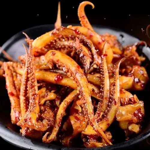 【买20送20】香辣鱿鱼须鱿鱼丝香菇鱿鱼铁板麻辣熟食休闲小吃批发