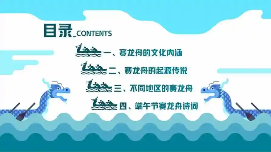 中国风端午赛龙舟文化习俗介绍宣传ppt课件(带内容).pptx_第2页