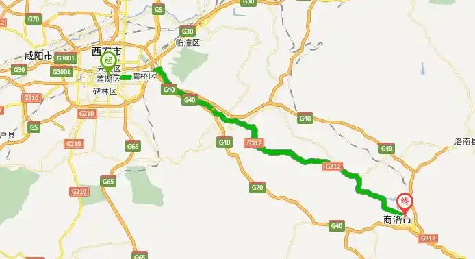 312国道蓝商段 驾驶新手观赏秦岭最佳线路   312国道(或"国道312线","