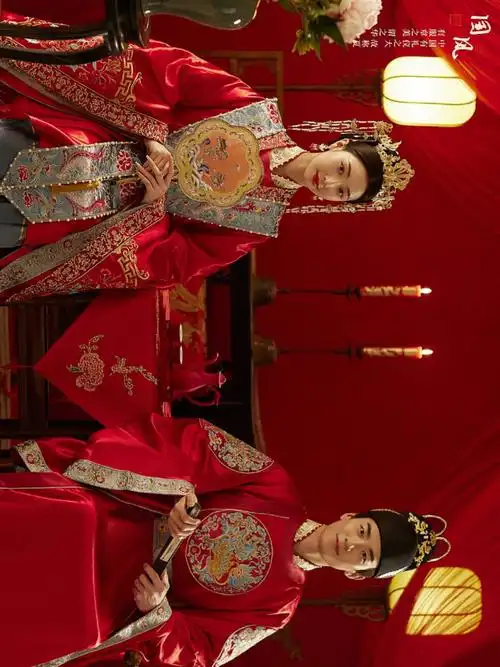 拍了心心念念的室内汉服婚纱照78端庄大气