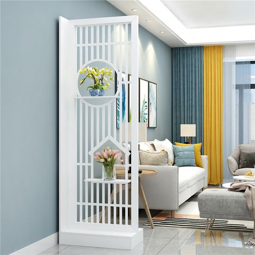 新中式屏风隔断置物架门客厅装饰墙简约现代办公室网红进门玄关柜