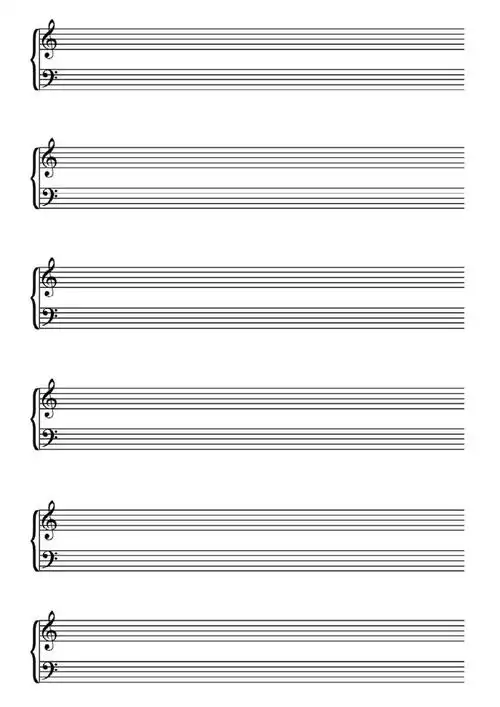 空白五线谱