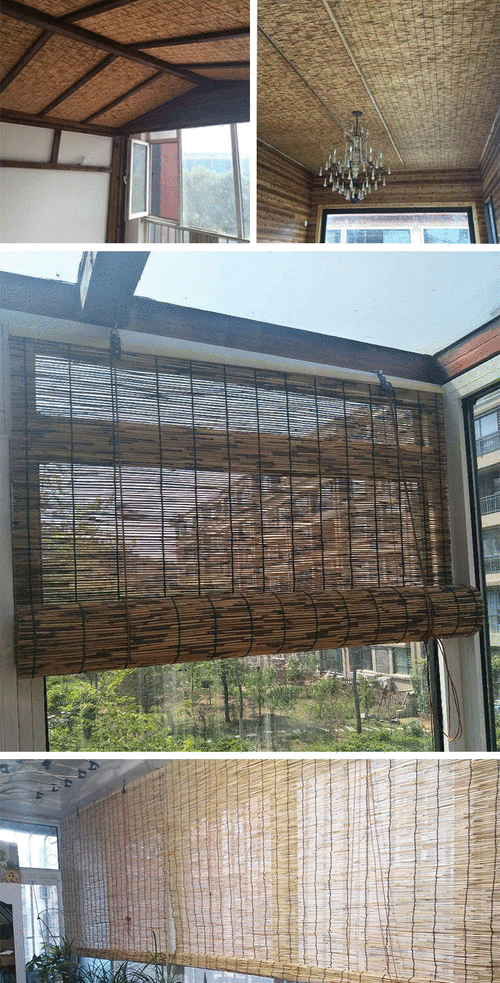 苇子帘大卷芦苇帘子墙面装饰遮阳遮光竹帘门帘草帘子复古窗帘卷帘吊顶