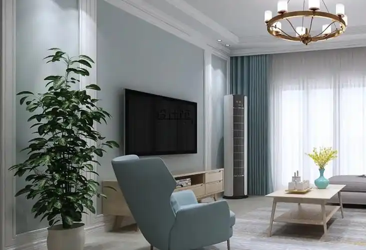 加入一些边框线条,并且以合理的比例做造型,使得简约的电视墙更加优雅