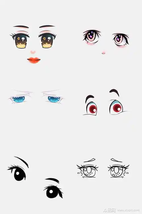 简洁可爱卡通眼睛免抠元素