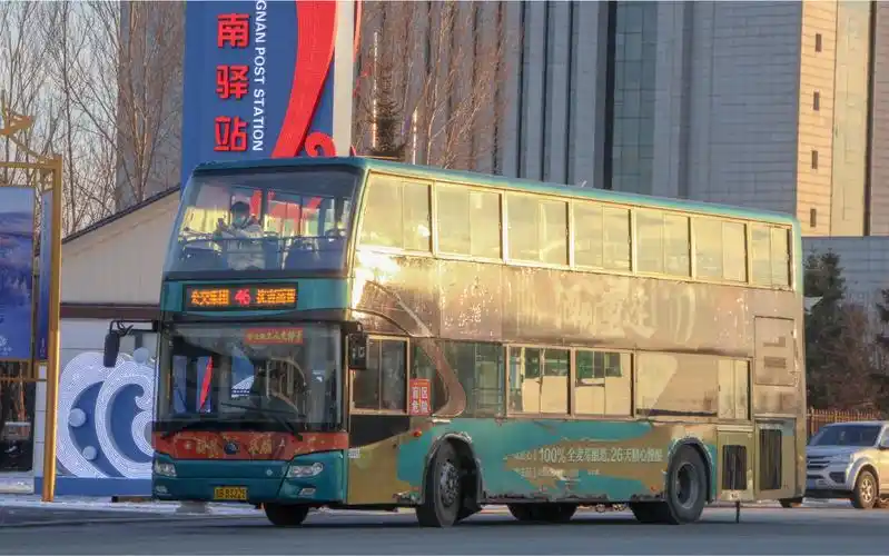 [吉林现役最老的车 仅剩吉林的宇通双巴]吉林公交zk6116hngsaa运行