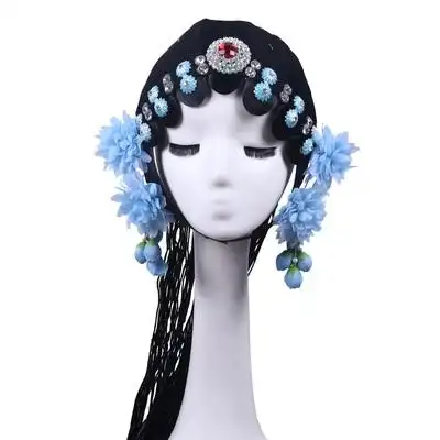 京剧豫剧戏曲一体头饰高档花旦小姐头壳贵妃古典舞配饰