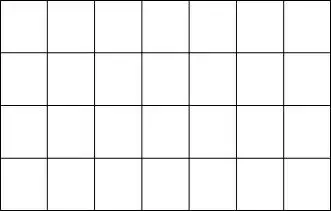 在4cm×7cm的正方形网格中,所有正方形的周长和为______厘米.