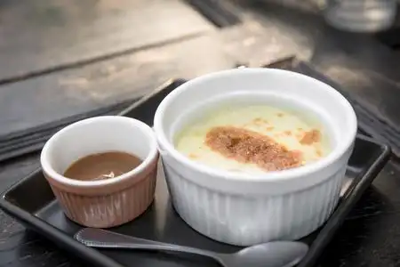 土豆泥配蘑菇汁照片