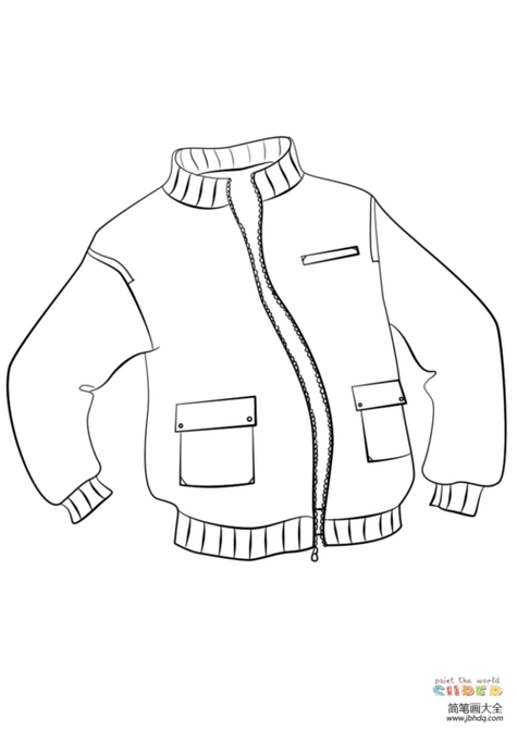 简笔画外套简笔画没有拉链一种设有防盗拉链的服装的制作方法关键词