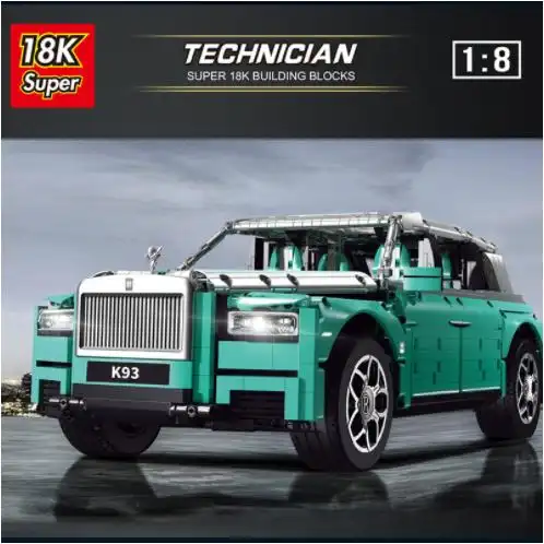 乐高劳斯莱斯小金人库里南跑车moc成人高难度益拼装积木玩具模型