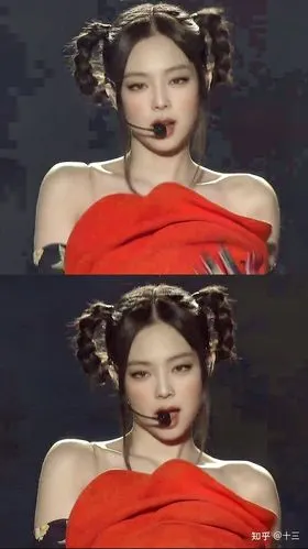 怎样看待jennie最新红玫瑰造型