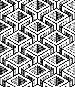 抽象覆盖三维叠加图形.照片