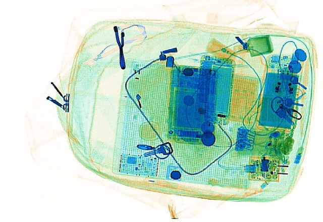 神秘莫测的安检x光机图像长啥样?