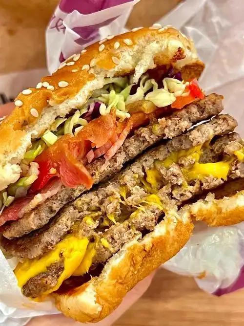 培根蔬萃双层牛堡