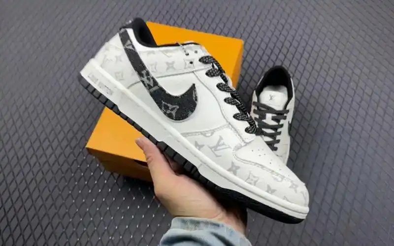 07]lv x nk dunk low 联名款路易威登-黑满天星 sb低帮休闲板鞋 fc