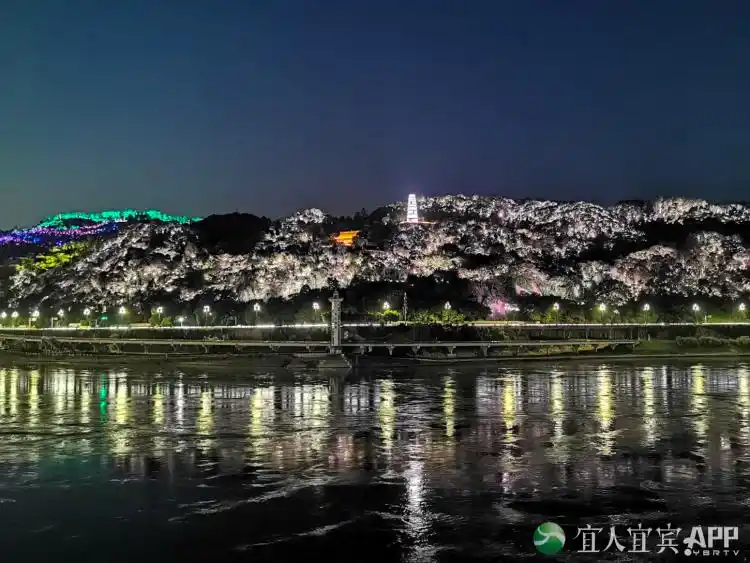 四川宜宾人民福利来了-白塔山光彩二期工程调试亮灯