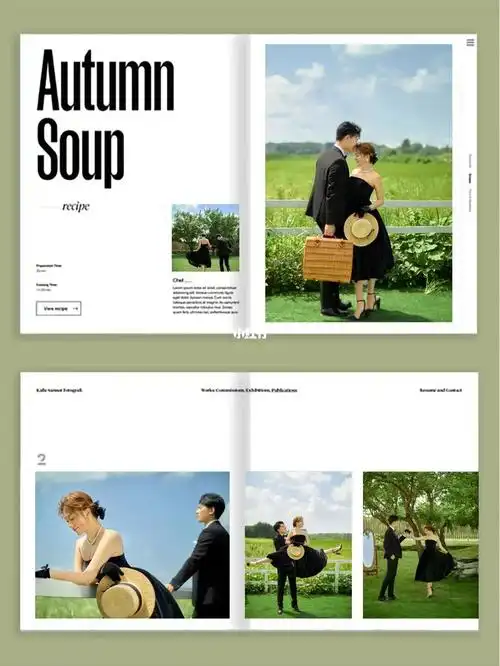 婚纱照相册60这样排版真的高级又耐看78