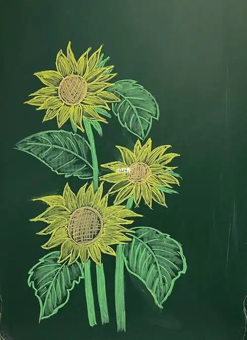 粉笔画  #黑板报  #黑板报素材  #每天一幅粉笔画  #我的绘画日常