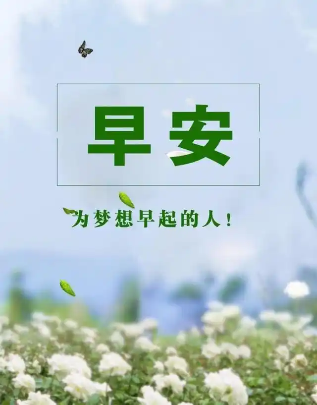 适合早上发朋友圈的早安图片