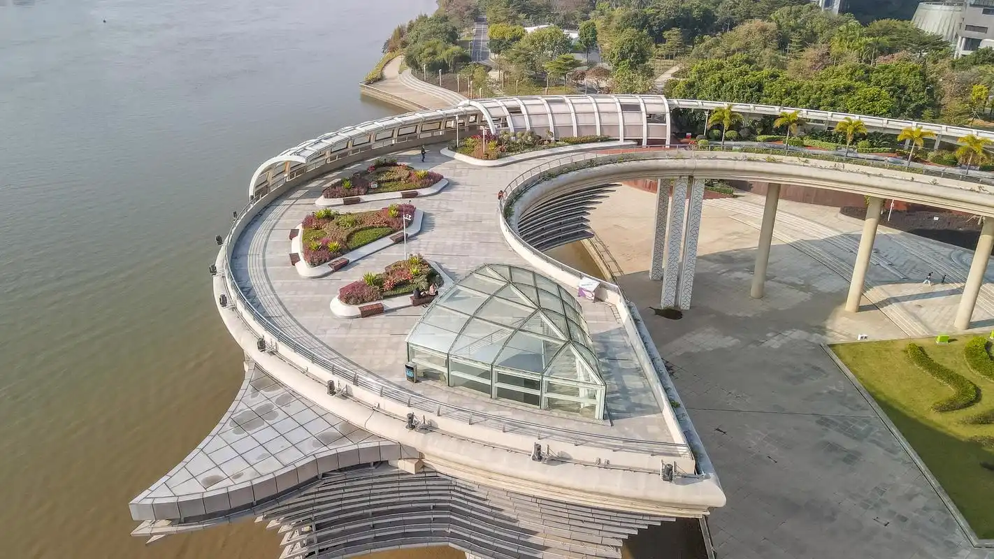 顺德城市新地标,航拍下的金凤凰广场,景观太震撼了