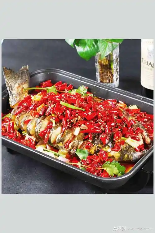 香辣烤鱼图片素材
