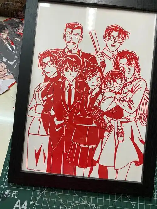 剪纸  #刻纸  #名侦探柯南