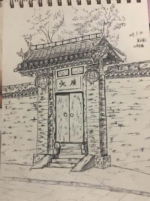 2019暑假平遥古城写生作品(2)