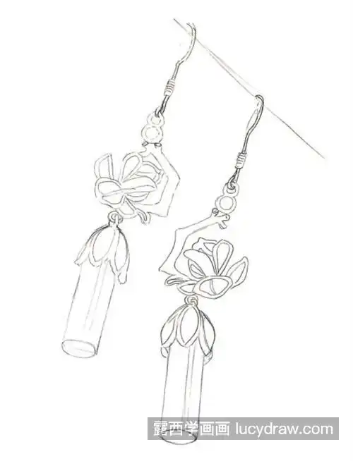 古风耳坠怎么画?简单的钢笔画法是什么?
