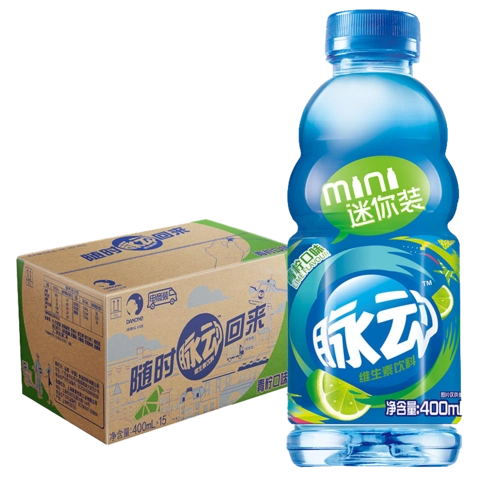脉动维生素饮料青柠味400ml*15瓶 优惠券后33.9元包邮 - 实得惠省钱网