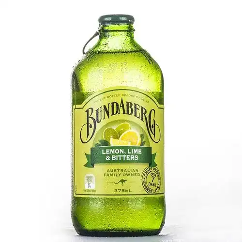 24瓶 澳洲bundaberg 宾得宝青柠汁碳酸饮料汽水375ml