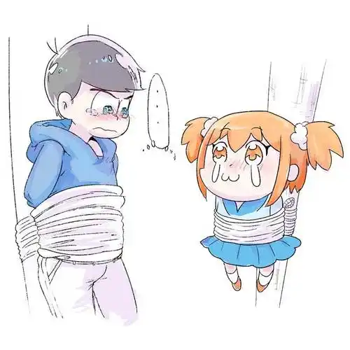 啊他们都被绑起来了ヤオnjinhui的阿松同人插画图片