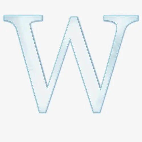 关键词 : 艺术字,英文字母,淡雅,玻璃字母,w