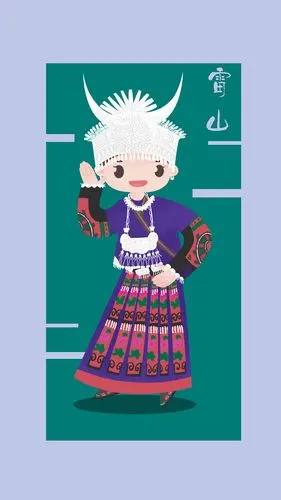 贵州部分地区苗族服饰|插画|创作习作|x朽木xiumu - 原创作品 - 站酷