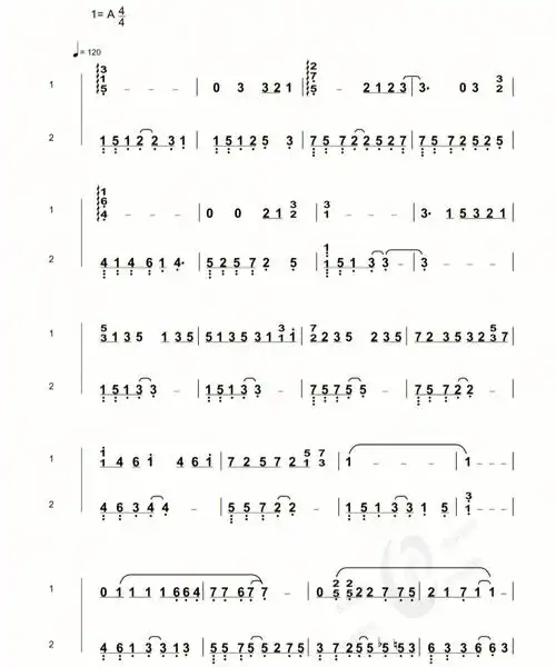 无意之间简谱钢琴分享82