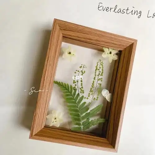 原创设计简单款自然风植物压花画框
