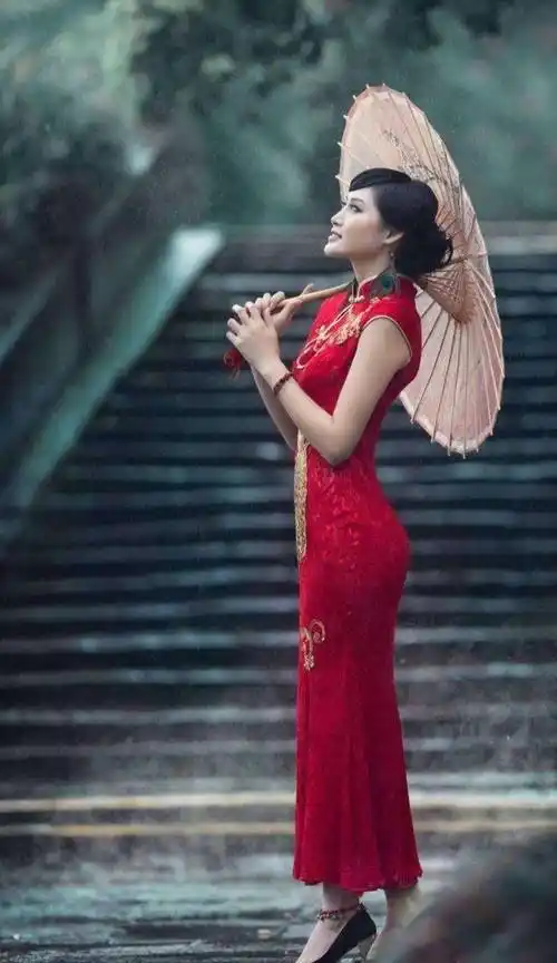 穿旗袍的女人都很美 - 方物云洛阳水果采摘网