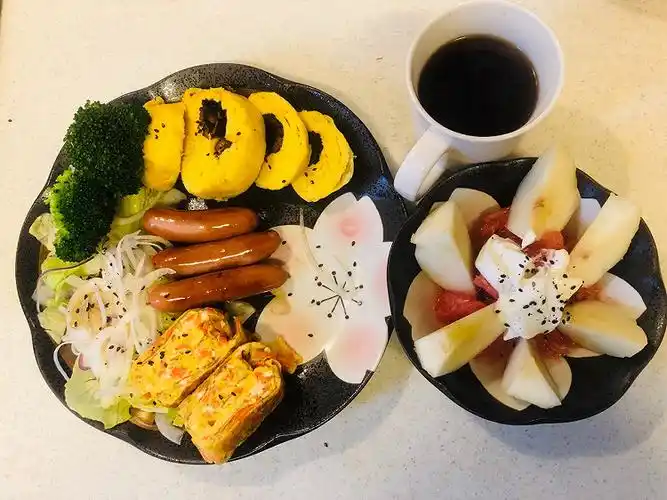 日式早餐蔬菜玉子烧