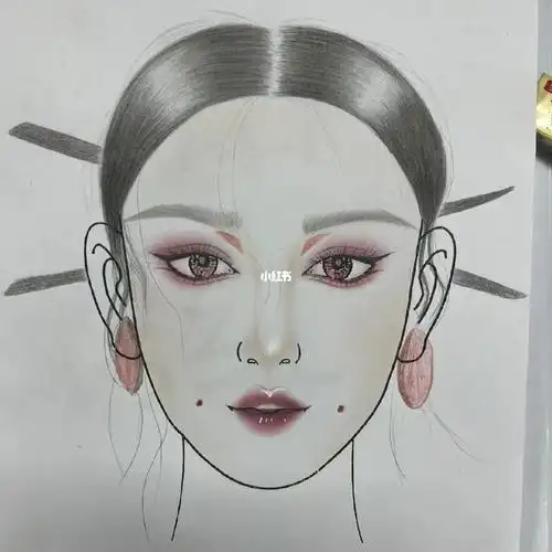 纸妆美人图练习打卡