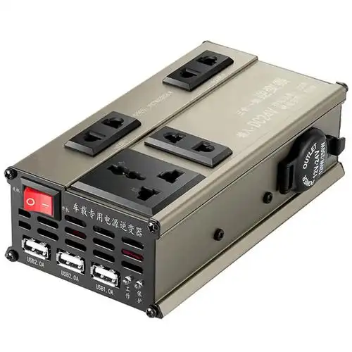 车载逆变器12v/24v转220v电源转换器通用汽车货车插座车用充电器 - 谷