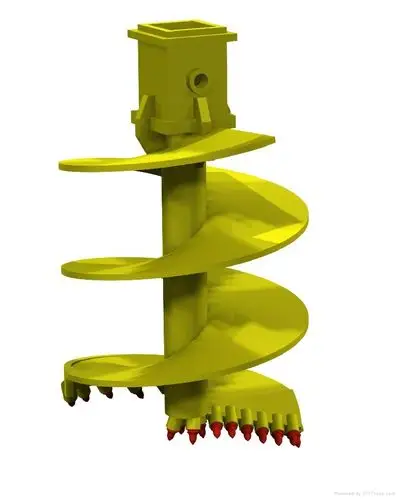 单头直螺旋岩石钻头