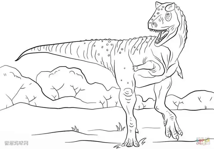 卡通简笔画画一只可怕的牛龙