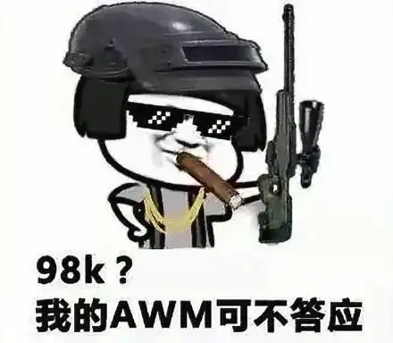 98k我的awm可不答应搞笑表情包斗图表情