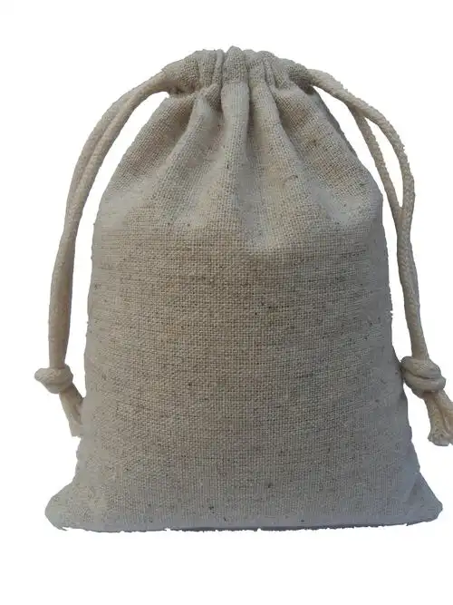 亚麻亚麻布布袋棉麻束口抽绳包装米袋小布袋环保购物袋